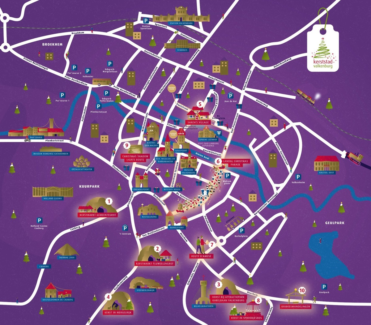 Plattegrond kerststad 2023